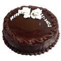 Cakes to Delhi : Round Chocolate Truffle Cakes to Delhi