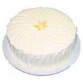 Cakes to Delhi : Round Vanilla Cakes to Delhi