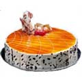Send Cakes to Delhi : Round Caramel Cakes to Delhi