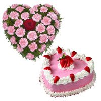 Valentine's Day Cakes and Flowers to Delhi
