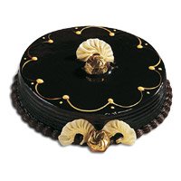 Deliver Rakhi with 2 Kg Eggless Chocolate Truffle Cakes to Delhi