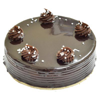 Get Rakhi with Cakes to Delhi. 2 Kg Chocolate Truffle Cake From 5 Star Hotel