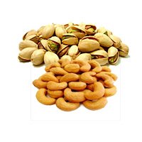 Online Holi Gifts to Gurgaon and 500gm Roasted Cashew and 500gm Pistachio