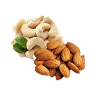 500gm Cashew and 500gm Almond : Online Birthday Gifts to Delhi