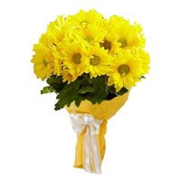 Best Mother's Day Flowers to Delhi : Yellow Gerbera Bouquet