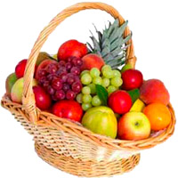 4 Kg Mix Fresh Fruits Basket : Karwa Chauth Fruits Delivery in Delhi