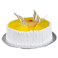 Online Cakes to Delhi Same Day- Pineapple Cake From 5 Star