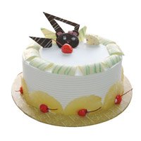 Deliver Birthday Cakes to Delhi - Pineapple Cake From 5 Star