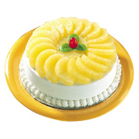 Best Rakhi Cake to Delhi consist of 3 Kg Pineapple Cake From 5 Star Hotel on Rakhi