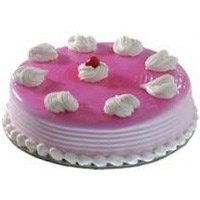 1 Kg Strawberry Cake : Send Karwa Chauth Cakes to Delhi