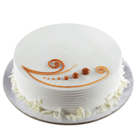 1 Kg Vanilla Cake : Karwa Chauth Cake Delivery in Delhi