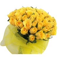 Yellow Roses Bouquet to Dwarika Delhi