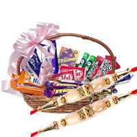 Place online Order for Basket of Indian Assorted Chocolate to Delhi on Rakhi