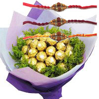 Place Online Order for 24 Pcs Ferrero Rocher Bouquet in Delhi