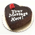 Send Cakes to Delhi : Heart Shape Chocolate Truffle Cakes to Delhi