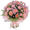 Send Flowers to Delhi : House Warming Flowers to Delhi : Pink Mixed Flowers Bouqueti