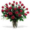 Flowers to Delhi : Anniversary Red Roses in Vase to Delhi : Flowers to Delhi