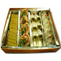 Send Gifts to Delhi : Kaju Burfi and Pista Roll