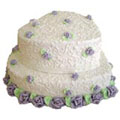 Cakes to Delhi : 2 Tier 5 Star Bakery Cakes to Delhi : Send Cakes to Delhi