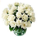 Flowers to Delhi : White Roses in Vase