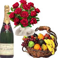 Champagne to Delhi : Send Flowers to Delhi : Gifts to Delhi
