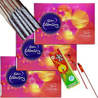 3 Celebrations Pack with 1 Box of Rocket and 1 Box of Sparkle. Send Diwali Gifts to Delhi.
