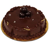 Deliver 2 Kg Chocolate Truffle Cakes to Delhi Online From 5 Star Bakery on Rakhi