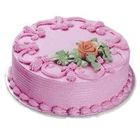 Send New Year Cakes to Delhi - Strawberry Cake From 5 Star