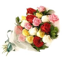 Mixed Roses Bouquet : Send Gifts to JNU