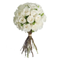 Send Flowers to Delhi Online : 24 White Roses